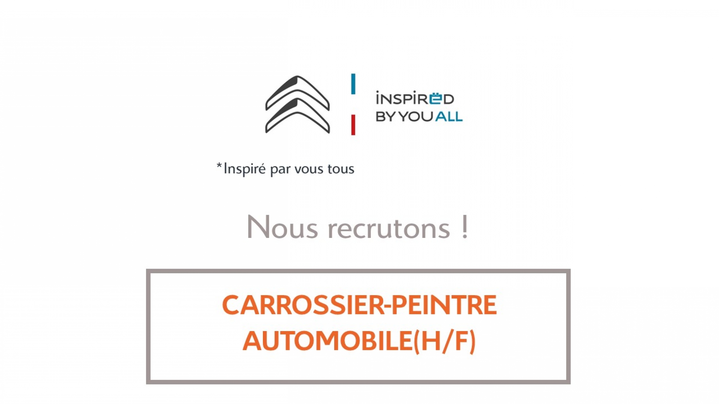Les annonces emploi de votre concessionnaire Citroën Quimper